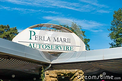 Perla Marii restaurant in Eforie Nord Editorial Stock Photo