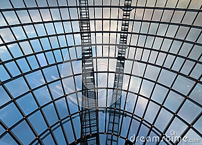 Perlan skylight detail Editorial Stock Photo