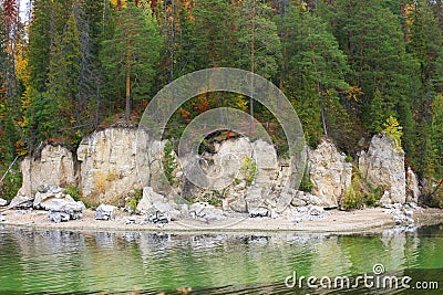 Khokhlovka Museum. Bay on the Kama river Stock Photo