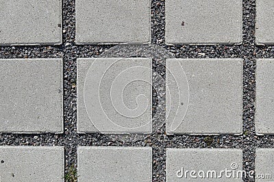 Permeable concrete paving Stock Photo