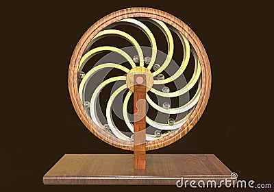 Perpetual motion machine, Perpetuum mobile Cartoon Illustration