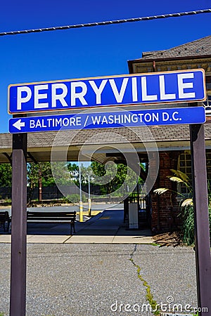 Perryville Sign Editorial Stock Photo