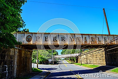 Perryville Railroad Bridge Editorial Stock Photo