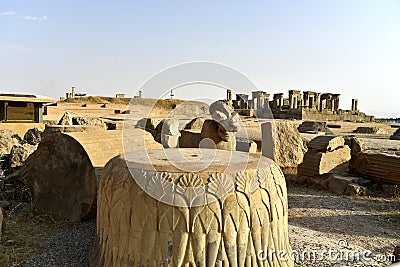 Persepolis Takht-e-Jamshid or Taxt e Jamsid or Throne of Jamshid, capital of the Achaemenid Empire, Shiraz, Fars, Iran, June 24 Editorial Stock Photo