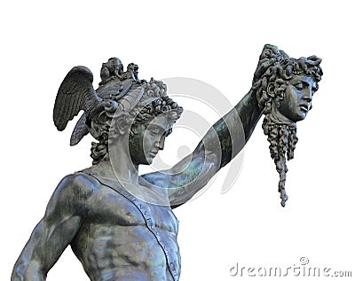 Perseus holding the head of Medusa,Florence, Italy Stock Photo