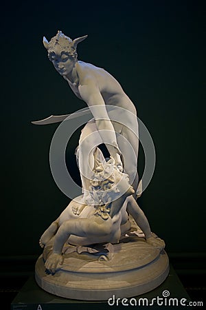 Perseus slaying Medusa Editorial Stock Photo