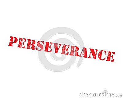 Perseverance Stencil Vector Illustration