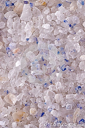 Persian Blue Salt crystals surface, macro photo Stock Photo