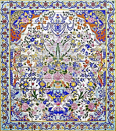 Persian Mosaic Stock Photo