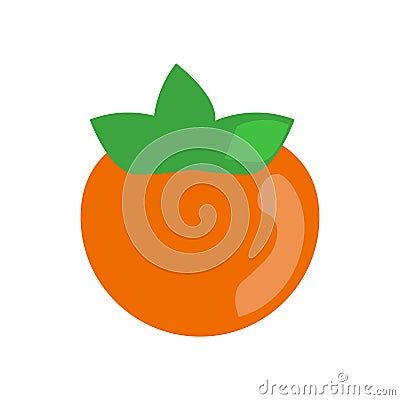 Persimmon icon vector isolated on white background, Persimmon si Vector Illustration