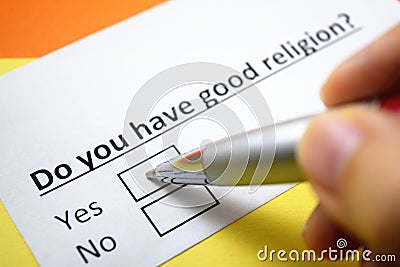 Questionnaire Stock Photo