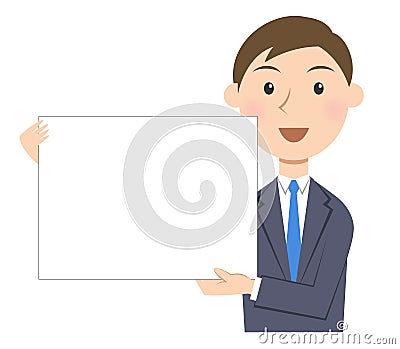 Person business message board Stock Photo