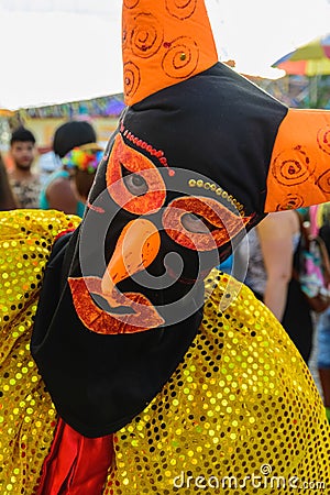 A person dressed in character participating in the carnival Editorial Stock Photo