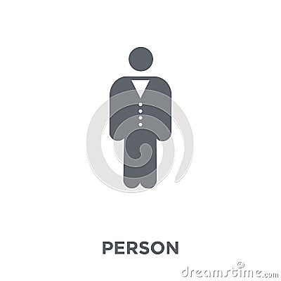 Person icon from Time managemnet collection. Vector Illustration