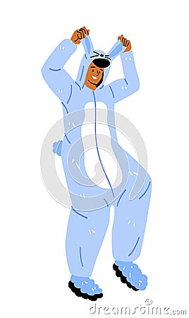 Person in kigurumi Vector Illustration