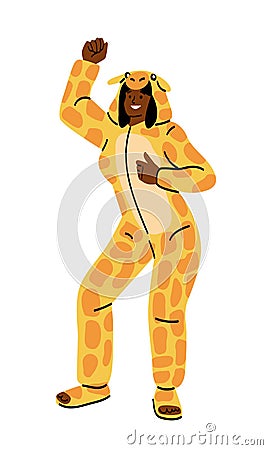 Person in kigurumi Vector Illustration