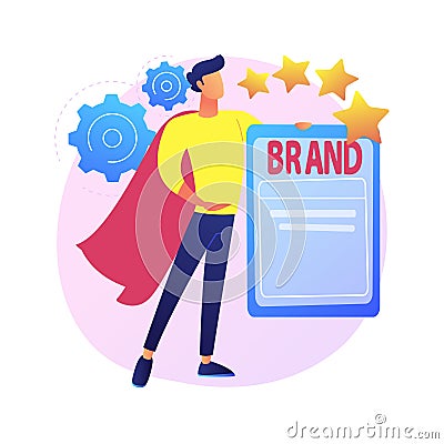 Personal branding abstract concept vector illustration. Vector Illustration