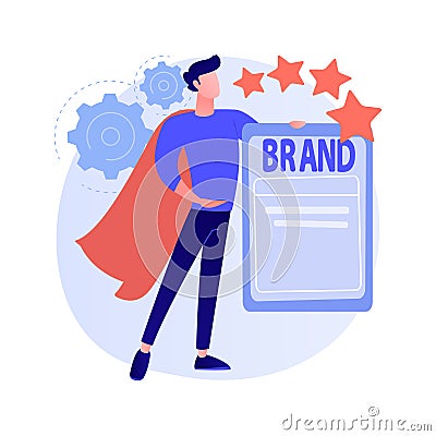 Personal branding abstract concept vector illustration. Vector Illustration