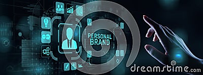 Personal branding brand development business education concept. Stock Photo