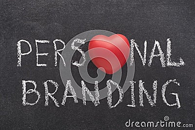 Personal branding heart Stock Photo