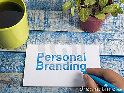 Personal Branding. Words Typography Concept Stock Photo