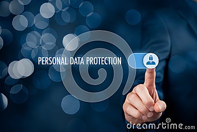 Personal data protection concept Stock Photo