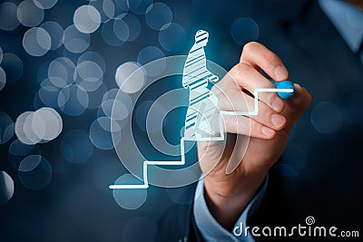 Personal development career Stock Photo