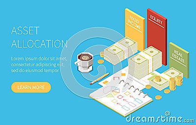 Personal Finances Isometric Concept Vector Illustration