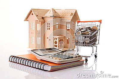 Personal financial planning and online shopping concept Stock Photo