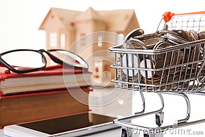Personal financial planning and online shopping concept Stock Photo