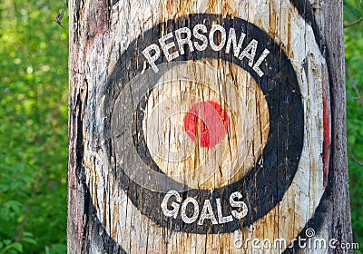 Personal Goals Stock Photo