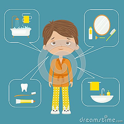 Personal hygiene concept design Vector Illustration