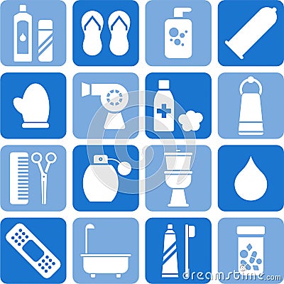 Personal hygiene icons Vector Illustration