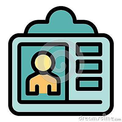 Personal information data protection icon showing user profile with secure login access Vector Illustration