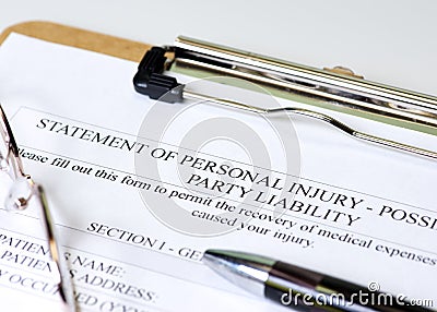 Personal Injury Stock Photo