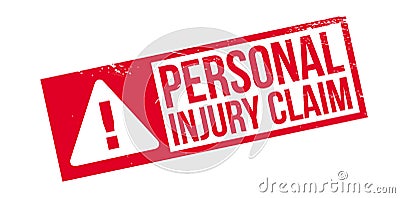 Personal Injury Claim rubber stamp Stock Photo