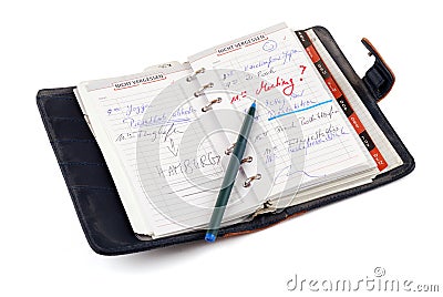 Personal organizer Stock Photo