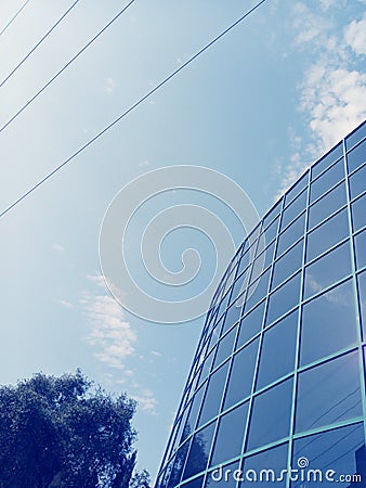 Personal perspective of building Stock Photo