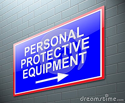 Personal protective equipment concept. Stock Photo