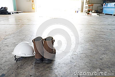 Personal Protective Equipment PPE on whit background Stock Photo