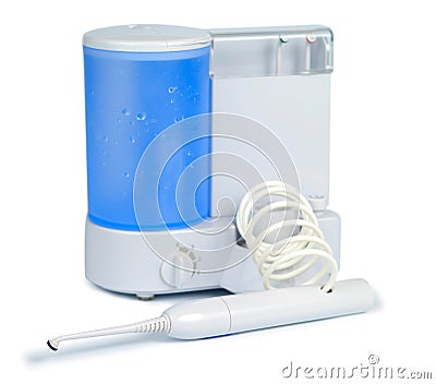 Personal Tooth Irrigator Stock Photo