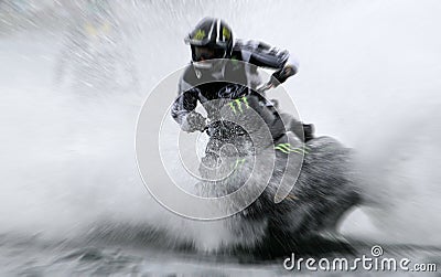 Personal Watercraft Racing Stock Photo