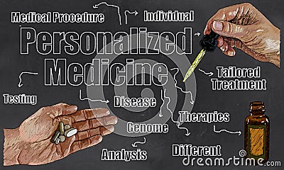 Personalized Medicine Illustration Stock Photo