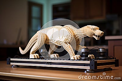 Personalized toy production cnc machine crafting custom objects with precision technology Stock Photo