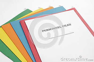 Personnel Files Stock Photo