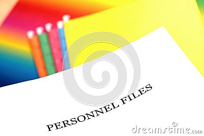 Personnel files Stock Photo