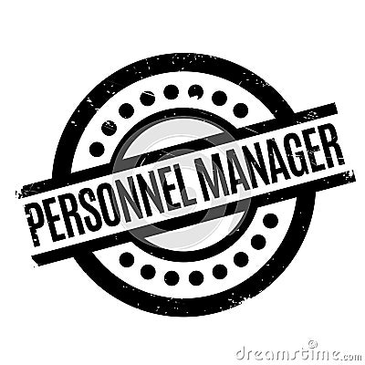 Personnel Manager rubber stamp Stock Photo