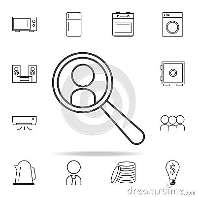 personnel search icon. web icons universal set for web and mobile Stock Photo