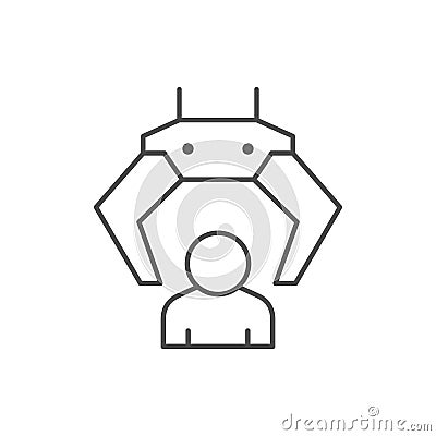 Personnel selection line outline icon Vector Illustration