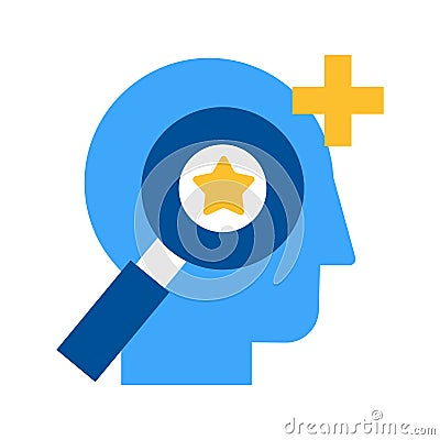 Personnel selection and recruitment flat vector icon Stock Photo